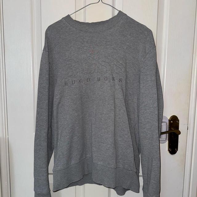 Hugo Boss Men's Sweatshirt - Grey - M on Productcaster.