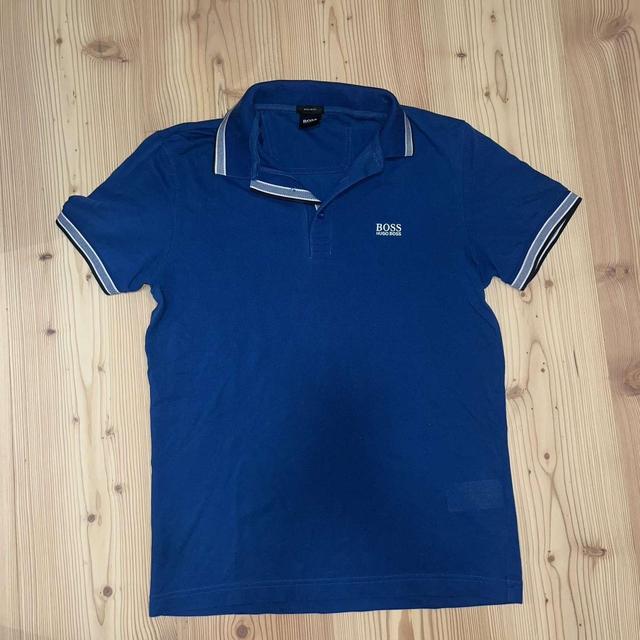 Hugo Boss Men's Polo shirt - Blue/Navy - S on Productcaster.