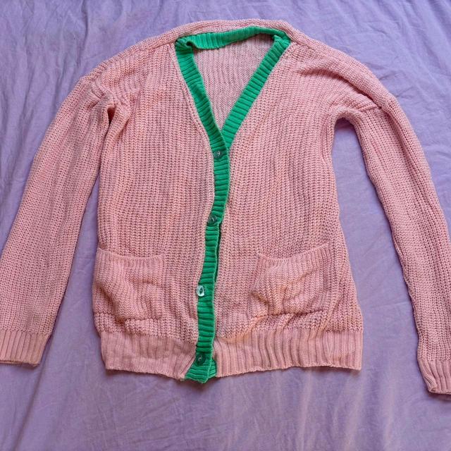 Daisy Street Women's Cardigan - Pink/Green - 10 on Productcaster.