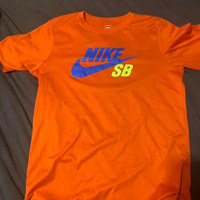 Nike Men's T-shirt - Orange - S on Productcaster.