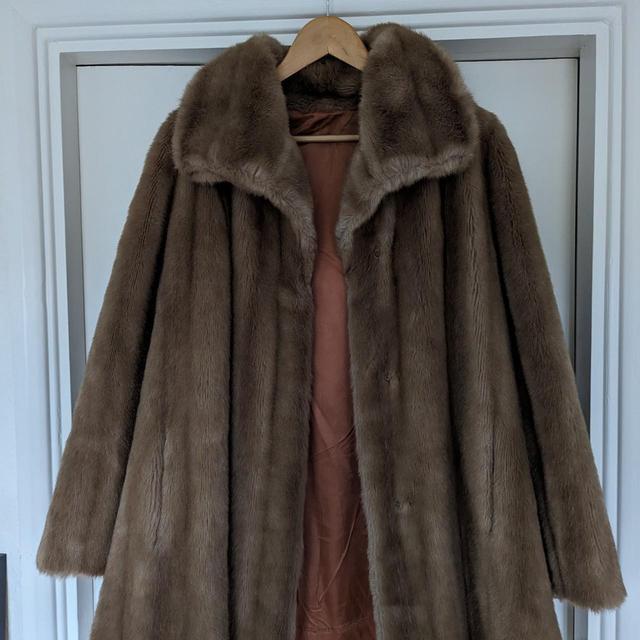 Vintage Women's Coat - Brown - UK 10 on Productcaster.