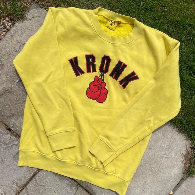 Men's Sweatshirt - Yellow/Red - M on Productcaster.