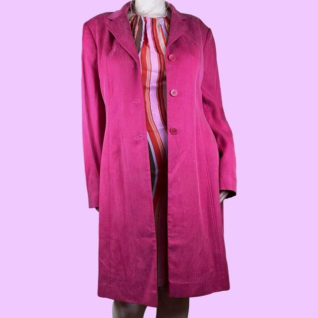 Vintage Women's Jacket - Pink - UK 16 on Productcaster.