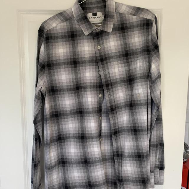 Topman Men's Shirt - Grey/Multi - M on Productcaster.