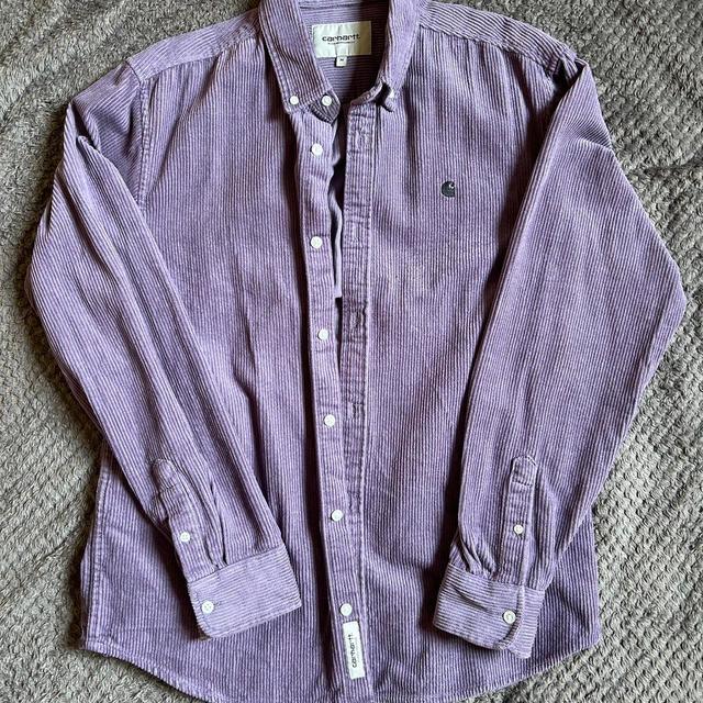 Carhartt Men's Shacket Jacket - Purple - M on Productcaster.