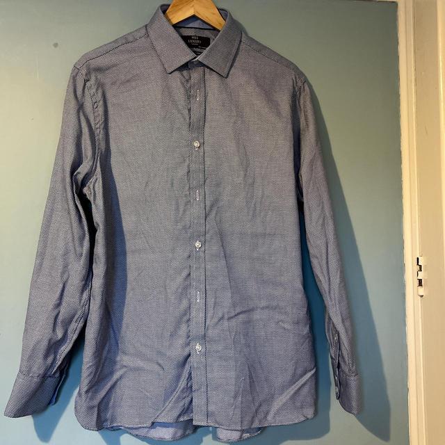 Marks & Spencer Men's Shirt - Blue - L on Productcaster.