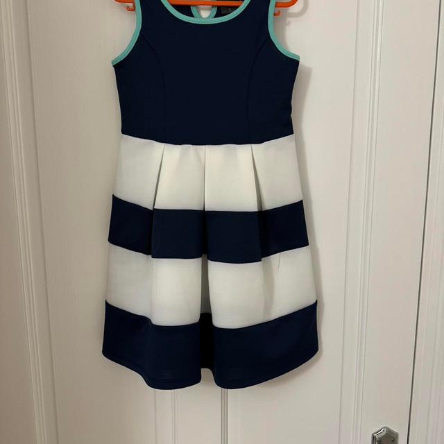 Paper Dolls Kids' A-line Dress - Navy/White - 6 years on Productcaster.