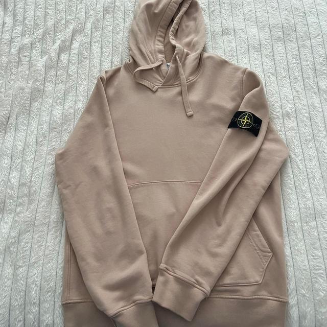 Stone Island Men's Jumper - Tan/Pink - M on Productcaster.