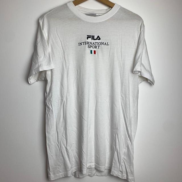 Fila Men's T-shirt - White - S on Productcaster.