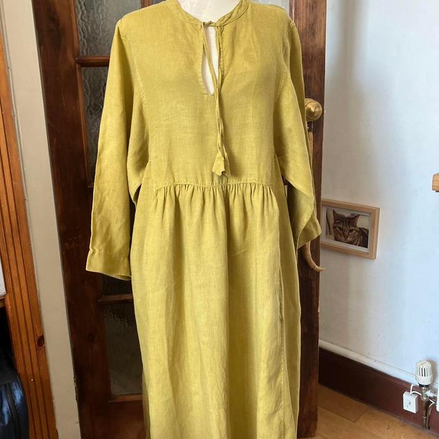 Toast Women's Linen Dress - Yellow - 12 on Productcaster.