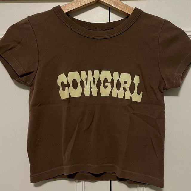 Brandy Melville Women's Crop top - Brown - 6 on Productcaster.