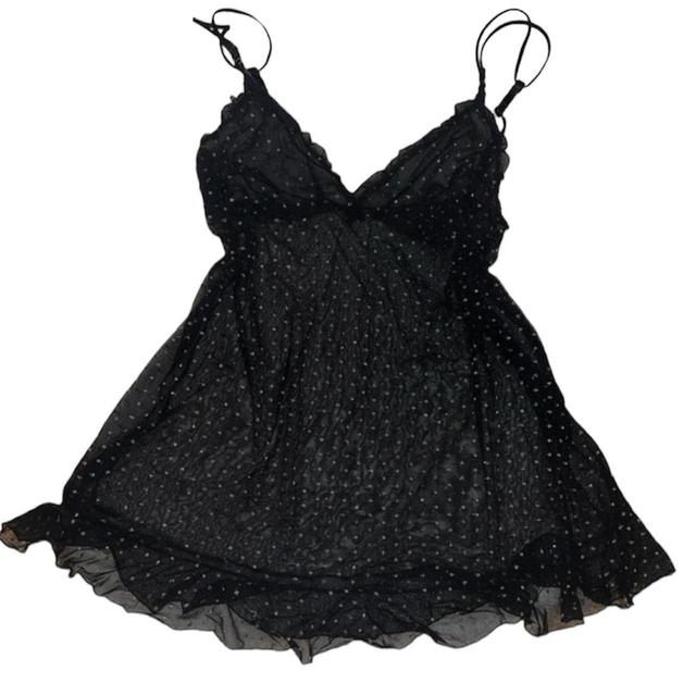 Vintage Women's Slip Dress - Black - L on Productcaster.