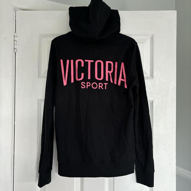 Victoria's Secret Women's Hoodie - Black/Pink - XS on Productcaster.