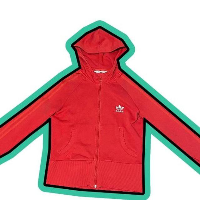 Adidas Women's Hoodie - Red - XS on Productcaster.