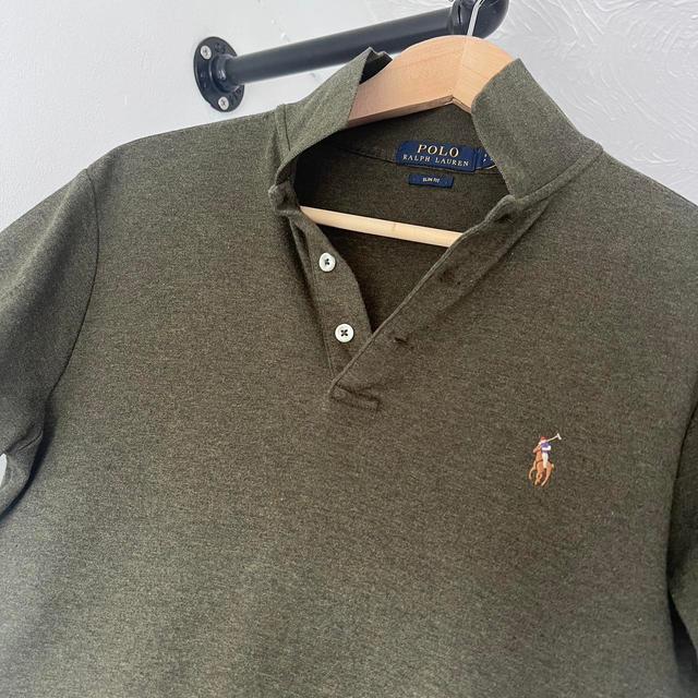 Ralph Lauren Men's Polo shirt - Khaki - XS on Productcaster.