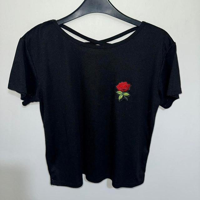 Romwe Women's T-shirt - Black - M on Productcaster.