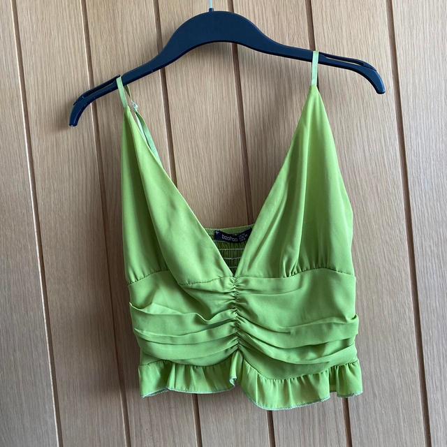 Boohoo Women's Crop top - Green - 12 on Productcaster.