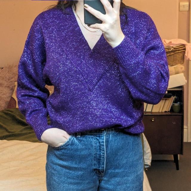 Vintage Women's Jumper - Purple - 8 on Productcaster.