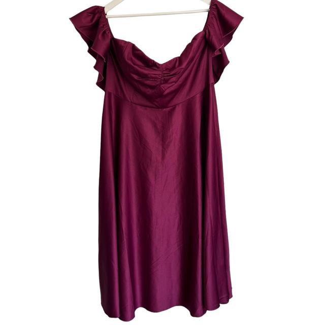 John Lewis Women's A-line Dress - Purple - 18 on Productcaster.