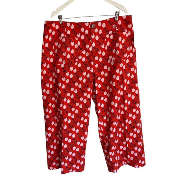 Anthropologie Women's Trousers - Red - UK 16 on Productcaster.