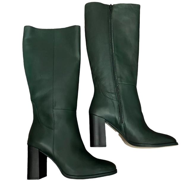 Anthropologie Women's Knee high Boots - Green - UK 7 on Productcaster.