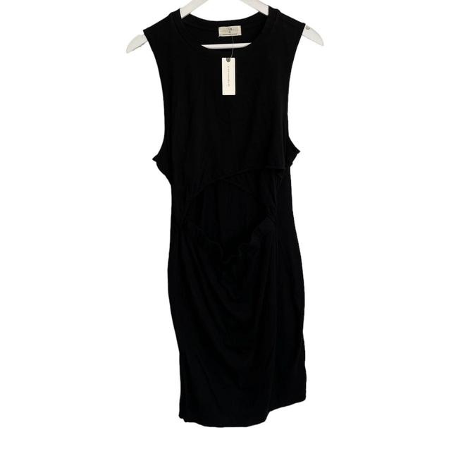 Anthropologie Women's Jersey Dress - Black - L on Productcaster.