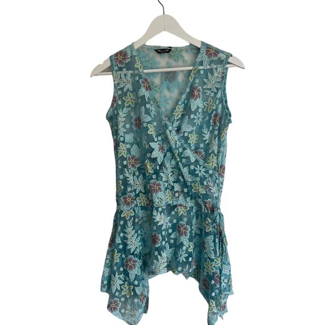 Vintage Women's Vest - Blue - M on Productcaster.