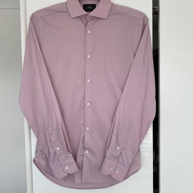 Moss Bros Men's Shirt - Pink - S on Productcaster.