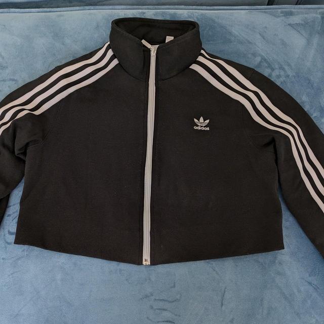 Adidas Women's Jacket - Black/White - UK 8 on Productcaster.