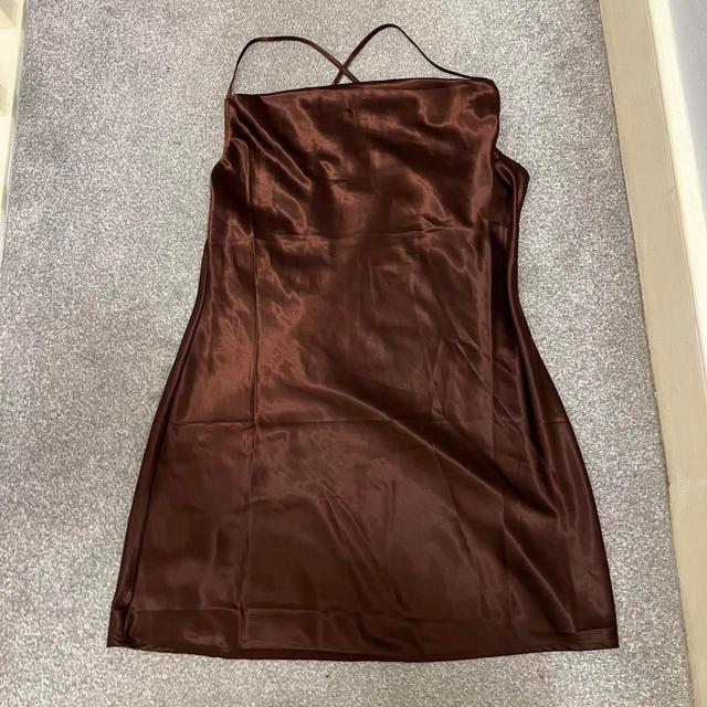 H&M Women's Slip Dress - Brown - 8 on Productcaster.