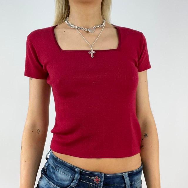 Remass Women's Crop top - Red - S on Productcaster.