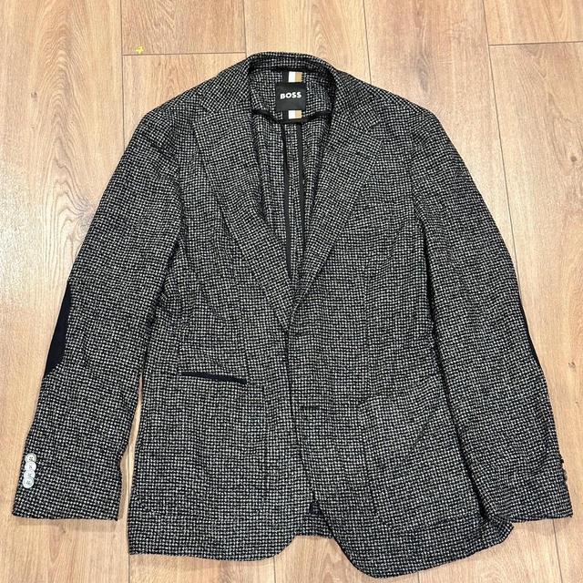 BOSS Men's Coats and jackets - Grey/Black - S on Productcaster.