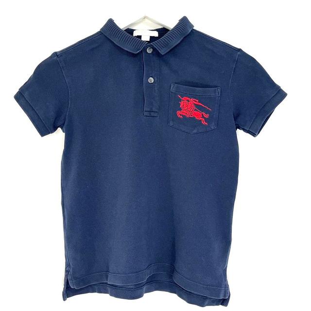 Burberry Kids' Polo shirt - Navy on Productcaster.