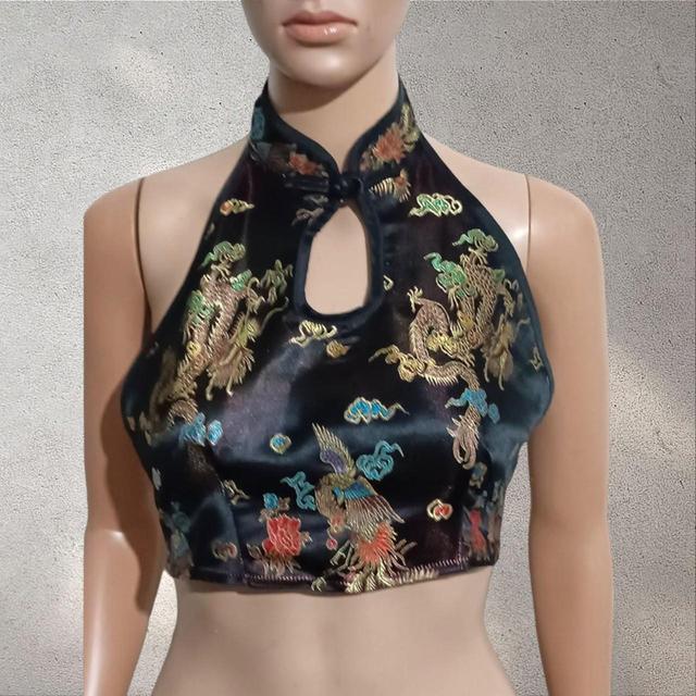 Women's Crop top - Multi/Gold - 8 on Productcaster.