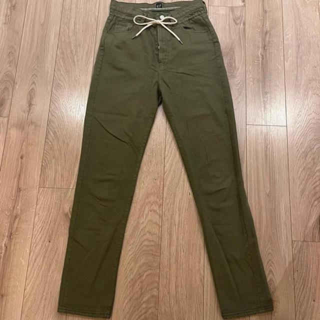 Gap Women's Straight leg Trousers - Green/Khaki - M on Productcaster.