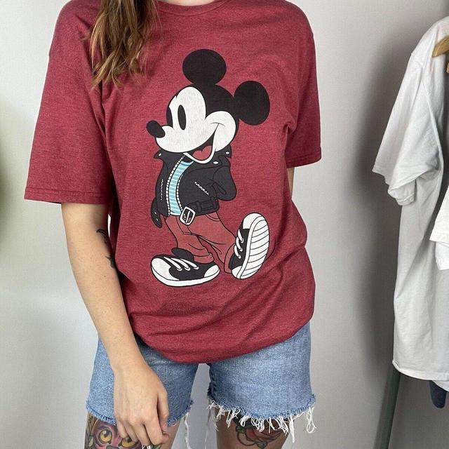 Disney Women's Shirt - Red - L on Productcaster.