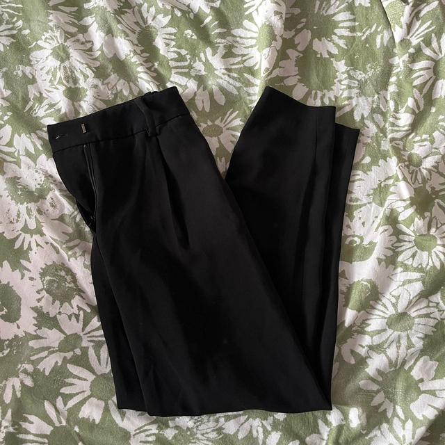 H&M Women's High waisted Chino Trousers - Black - UK 6 on Productcaster.