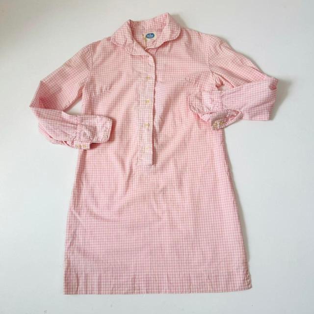 Vintage Women's Shirt Dress - White - S on Productcaster.