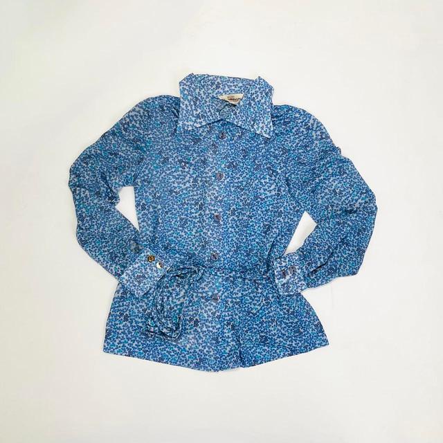 Women's Blouse - Blue - S on Productcaster.