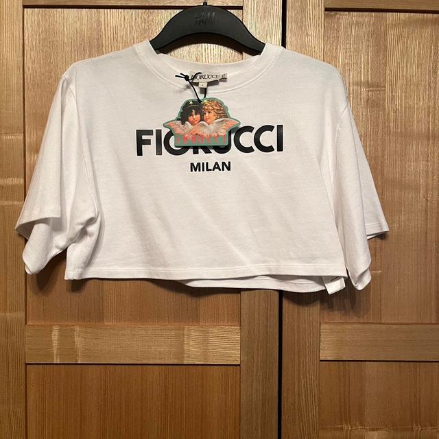 Fiorucci Women's Crop top - White - 12 on Productcaster.