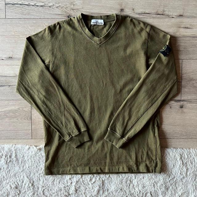 Stone Island Men's Sweatshirt - Green - XL on Productcaster.