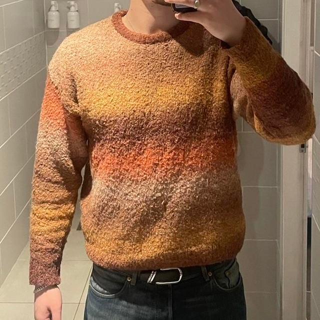 Beams Plus Men's Jumper - Multi/Orange - M on Productcaster.