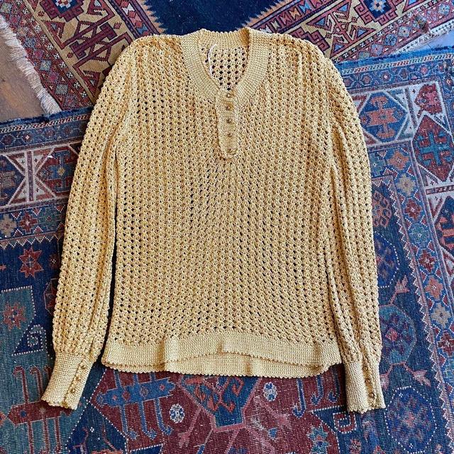 Vintage Women's Jumper - Gold/Yellow - M on Productcaster.