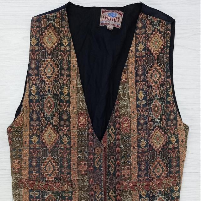 Vintage Men's Waistcoat - Multi/Brown - S on Productcaster.