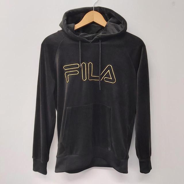 Fila Men's Hoodie - Black - XS on Productcaster.