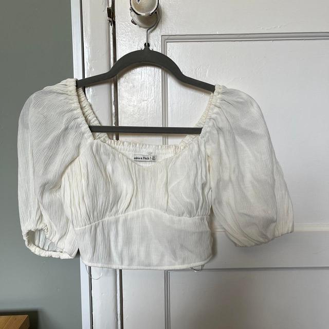 Abercrombie & Fitch Women's Shirt - White/Cream - XS on Productcaster.