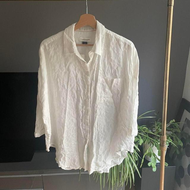 Anthropologie Women's Shirt - White - XS on Productcaster.