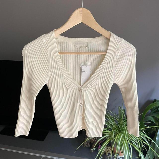 Urban Outfitters Women's Cardigan - White - XS on Productcaster.