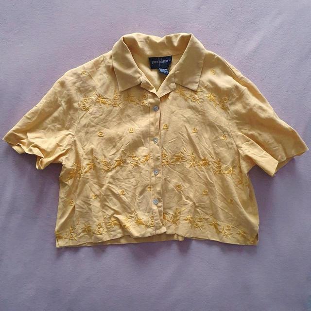 Vintage Women's Shirt - Yellow - 14 on Productcaster.