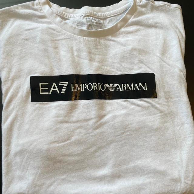 Emporio Armani Men's T-shirt - White - M on Productcaster.